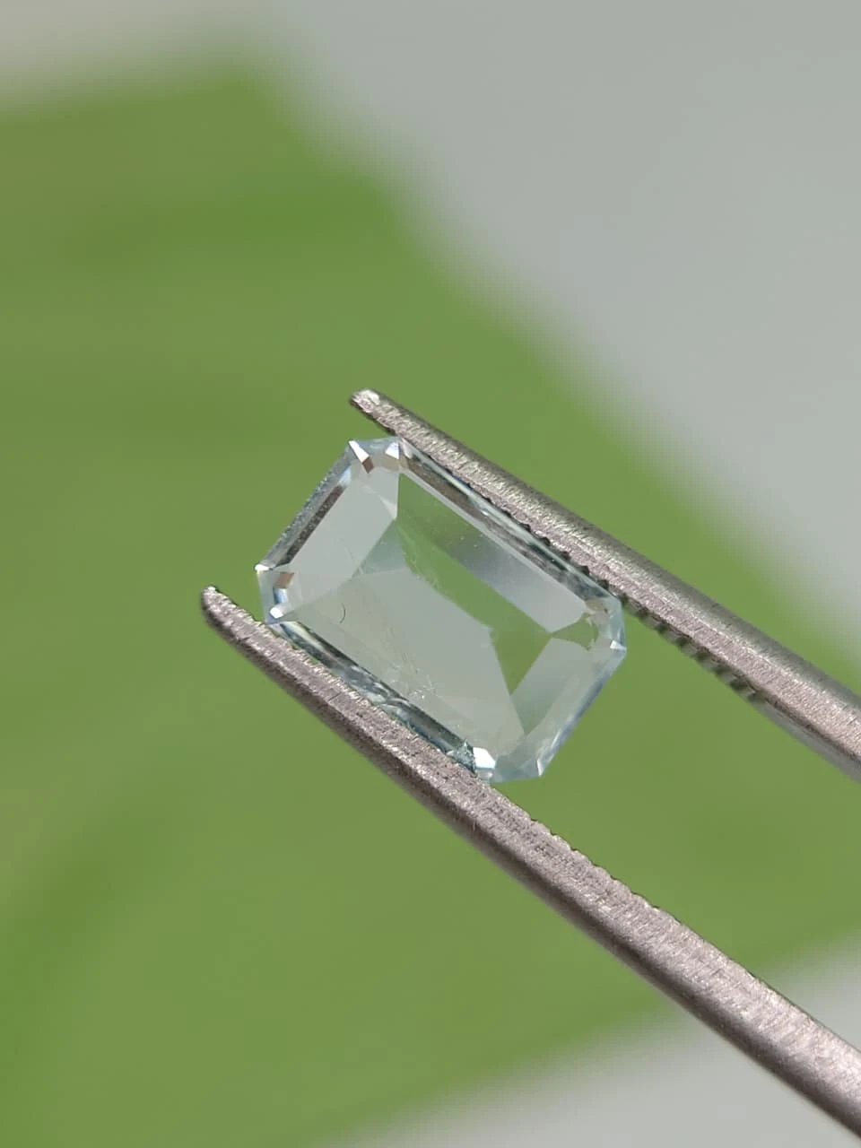 1.5ct Untreated Natural Aquamarine in Emerald Cut from Madgascar — view 2